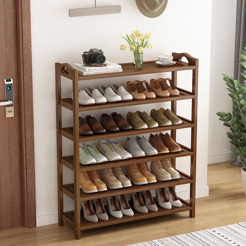 Room Divider Bamboo - Prateleira de sapatos de bambu de