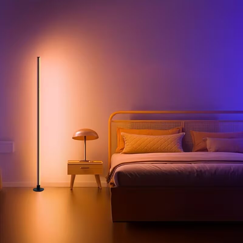 Floor Lamp Arched - Luminária de Chão RGBIC LED, Operada