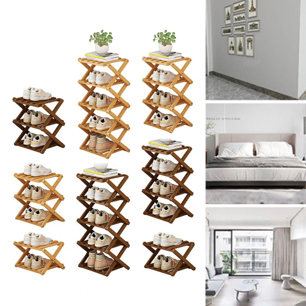 Rack de sapato dobrável de bam - Room Divider Bamboo avaliação e preço