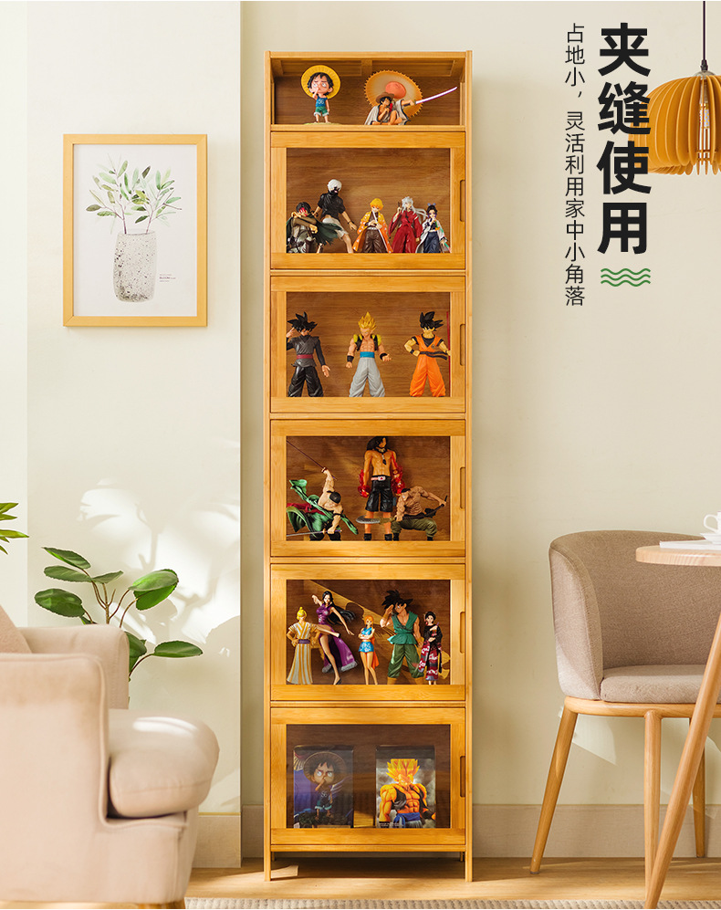 Vitrina Organizadores Gabinete - Room Divider Bamboo avaliação e preço