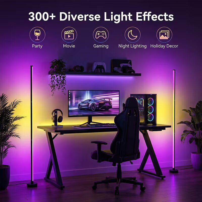 Luminária de Chão RGBIC LED, O - Floor Lamp Arched avaliação e preço
